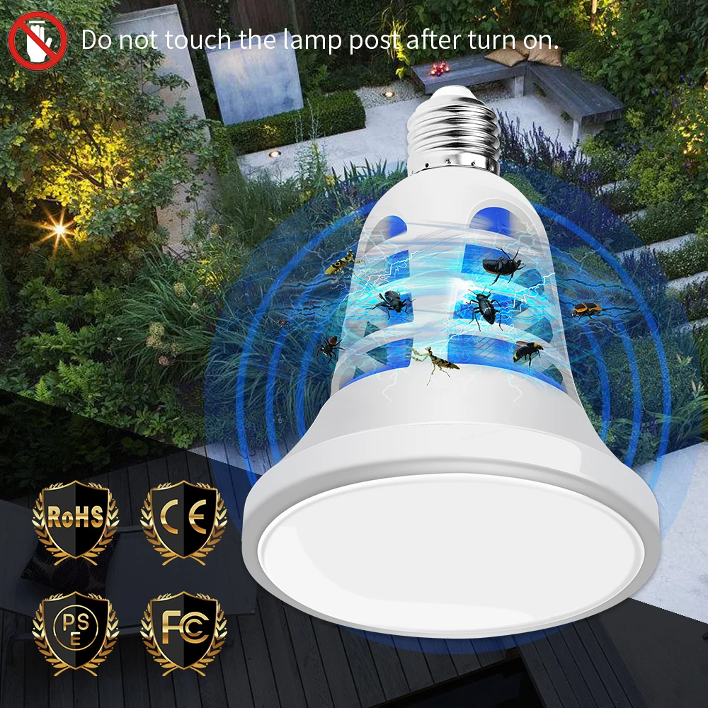 

USB Plant Grow Light 5V E27 LED Greenhouse Insect Zapper Bug Killer Lamp For Seedlings 220V Anti Mosquito Trap Growing Bulb 110V