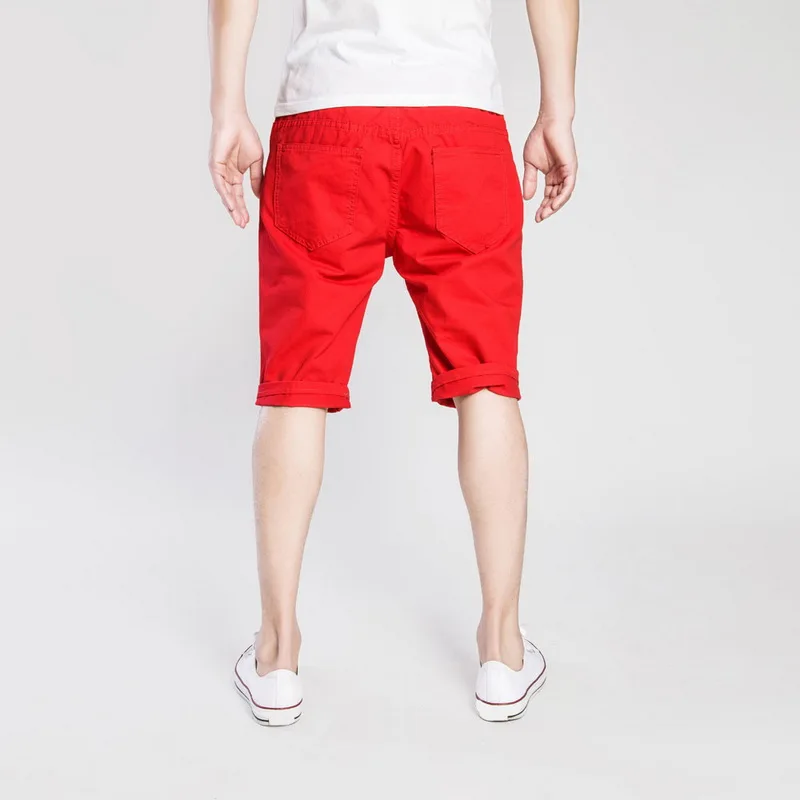 MJARTORIA Summer New Men's Stretch Short Jeans Fashion Casual Slim Fit High Quality Elastic Denim Shorts Male Brand Clothes