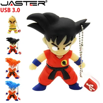 

JASTER USB 3.0 Creative cartoon Mini color Goku and Kobayashi usb flash drive 4GB 8GB 16GB 32GB 64GB Fast usb memory stick