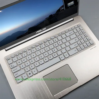 Чехол-клавиатура для ноутбука Asus VivoBook Pro 15 YX570 YX570U/ZD FX570 F570U N580G NX580V N580VD 15,6 дюймов - Цвет: Silver