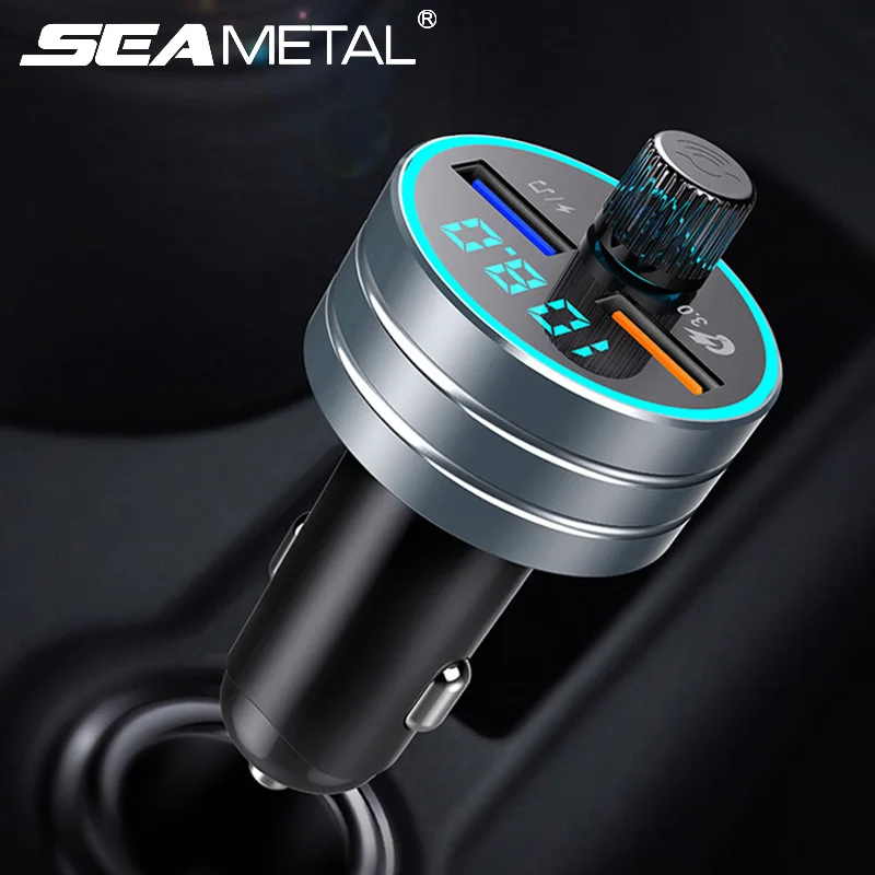 

Bluetooth Car MP3 Player QC3.0 2.4A Dual USB Fast Charge Car Cigerette Lighter Charger Handsfree Call Car FM Transmitter Adapter