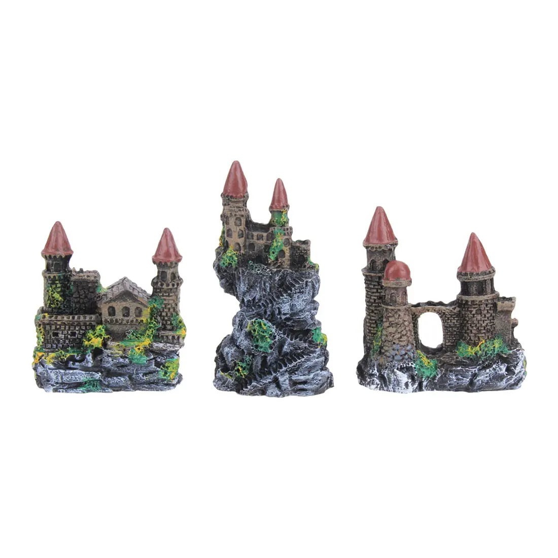 

New Arrival Resin Cartoon Castle Aquariums Decorations Castle Tower Ornaments Fish Tank Aquarium Accessories Decoration