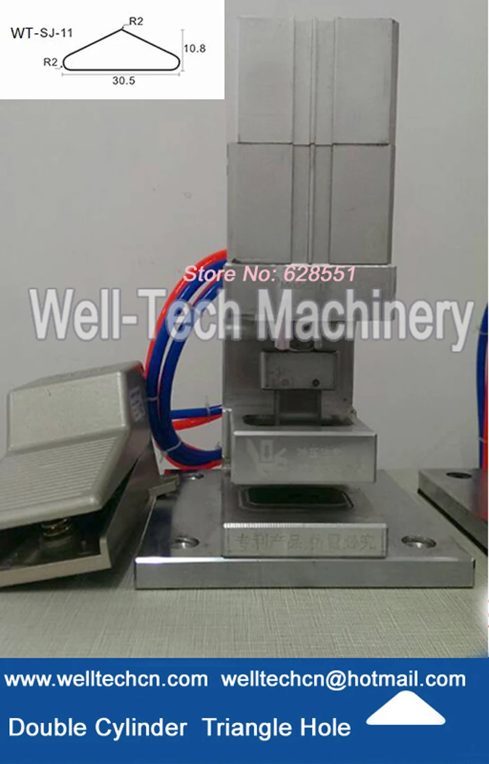 Buy Pneumatic Triangle Hole Punching Machine V cut
