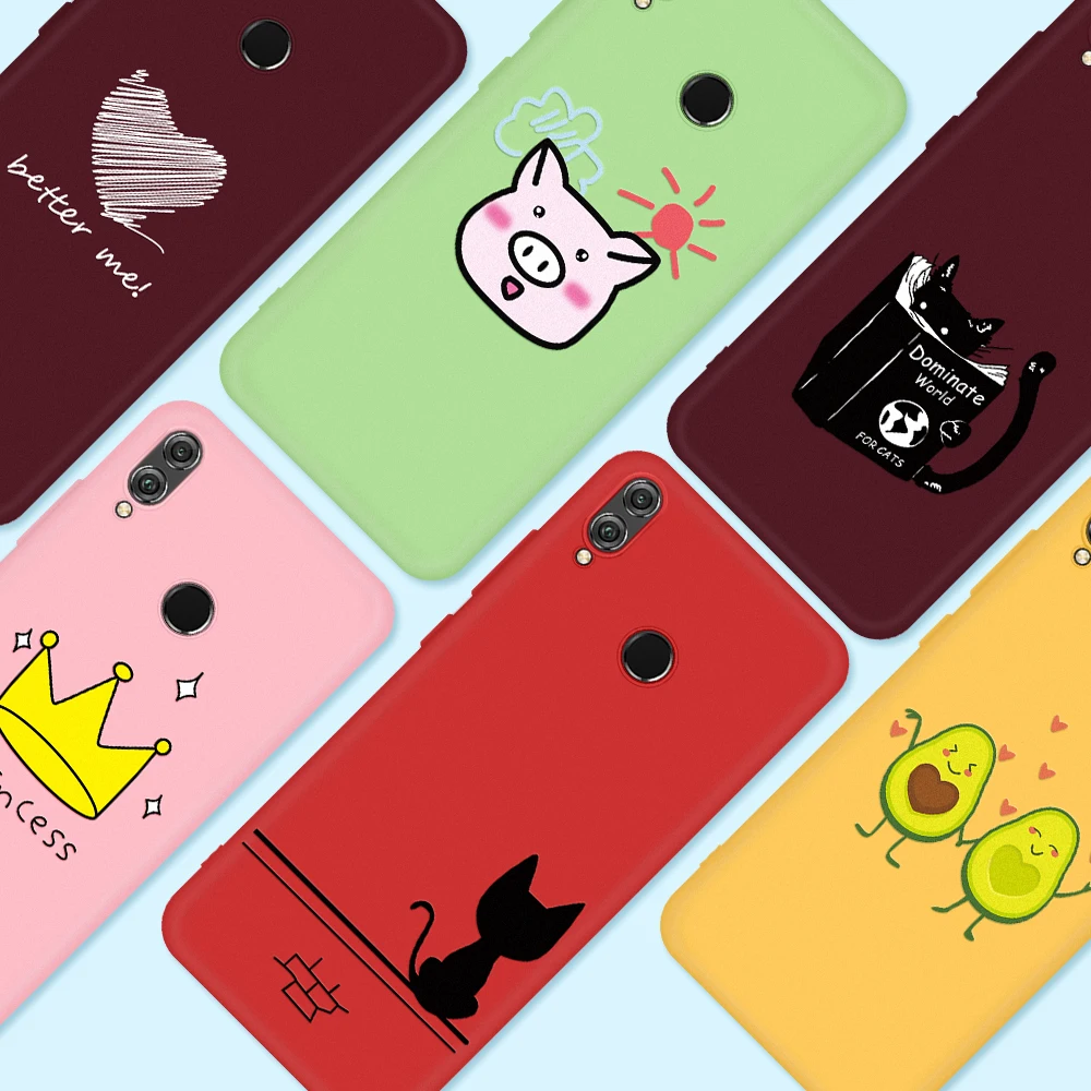 

Cute Avocado Cactus Pattern Case For For Huawei Honor 10i 20i 10 9 20 Lite 8X Cute Cartoon Cover Case For Huawei Nova 5 Pro 5i