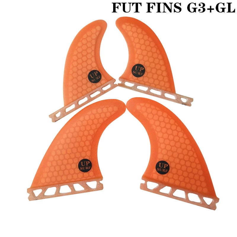 Future Quad Fin синий цвет Surf Fin G5+ GL/G3+ GL доска для серфинга Future Honeycomb плавники для серфинга 4 шт. в комплекте - Цвет: Orange G3withGL