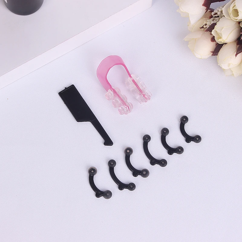 

New 7/8pcs/set Nose Up Lifting Shaping Clip Clipper Shaper Bridge Straightening Beauty Nose Clip Corrector Massage Tool No Pain