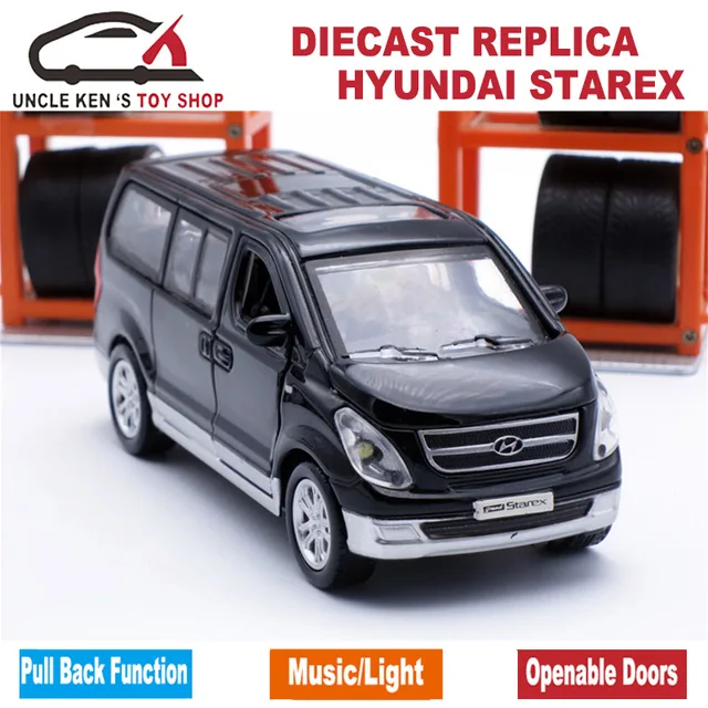 Scale Hyundai Starex Diecast Model Cars, Metal Mini Van, Kids Toys With