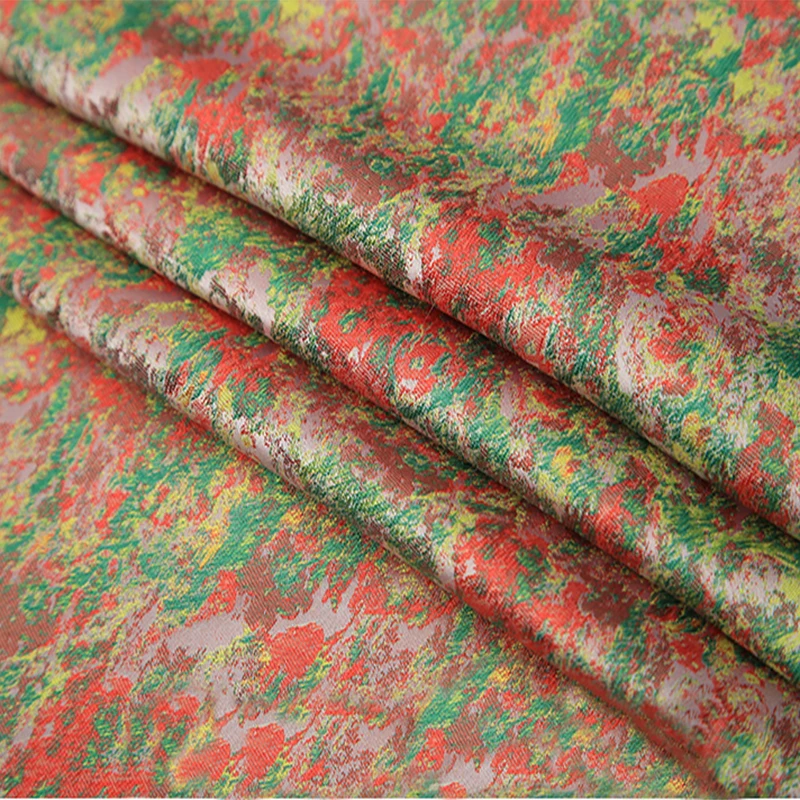 90x100cm yard dyed jacquard tapestry satin 3D jacquard brocade fabric