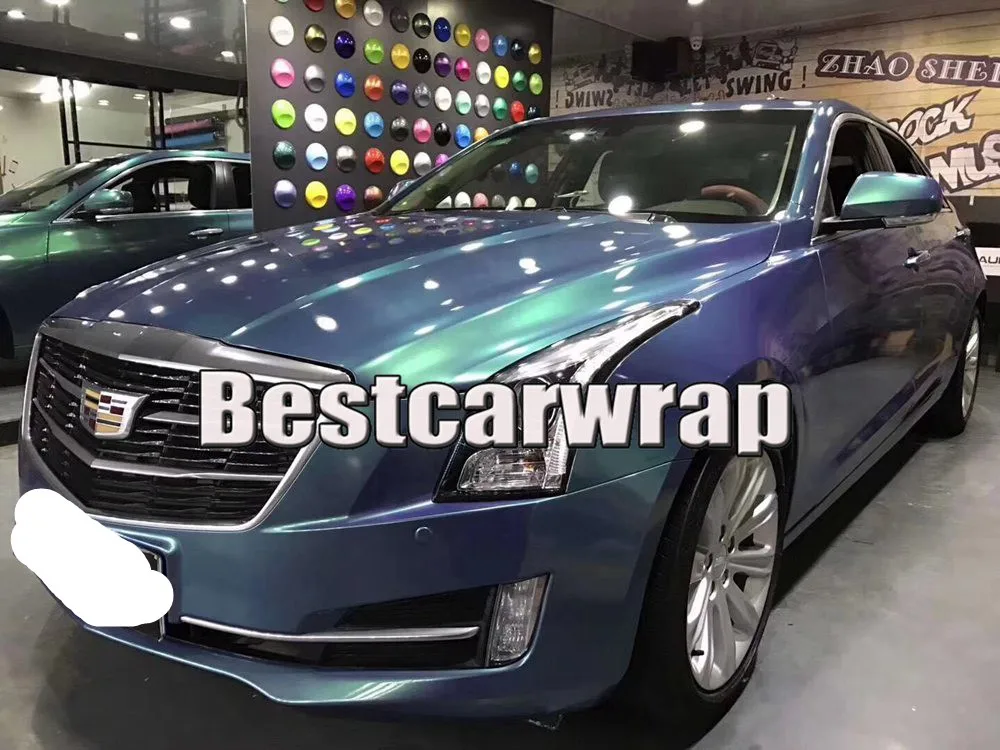 Green pearl gloss color shift car wrapping vinyl film foil coating (2)