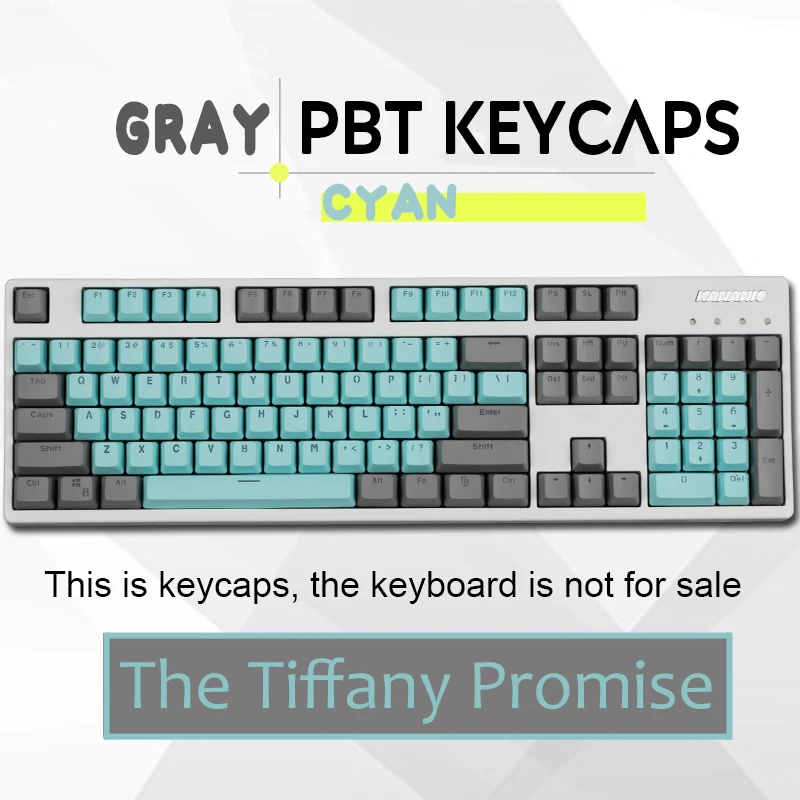 

104 Keys Miami PBT Backlit Keycap EVA Color Backlight Key caps ANSI Layout OEM Profile for Cherry MX Mechanical Keyboard
