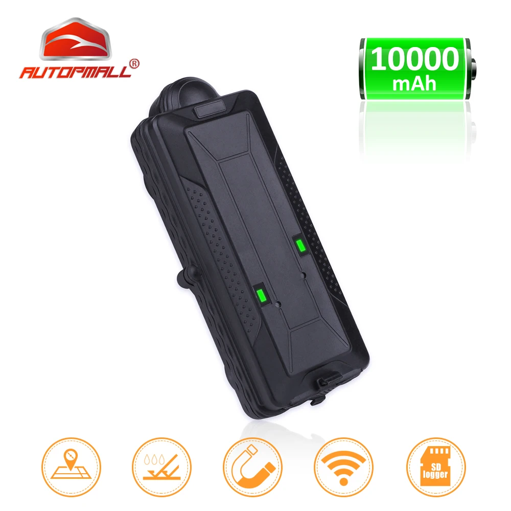 

TK10 GPS GSM WIFI Position GPS Tracker Car Waterproof IPX7 Magnet Rastreador SD Offline Data Logger Tracking 10000mAH Battery