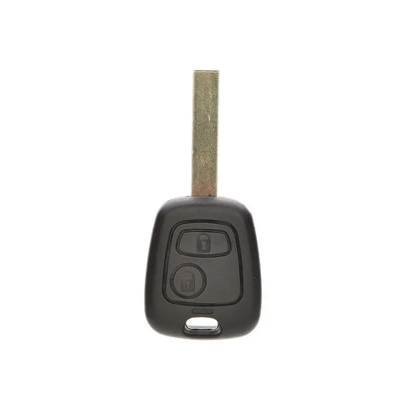 

For PEUGEOT 107 207 307 407 607 1007 C2 Black 2 Button Uncut Remote Blank Key Key Case ForRetail Car Key Shell 1PCS