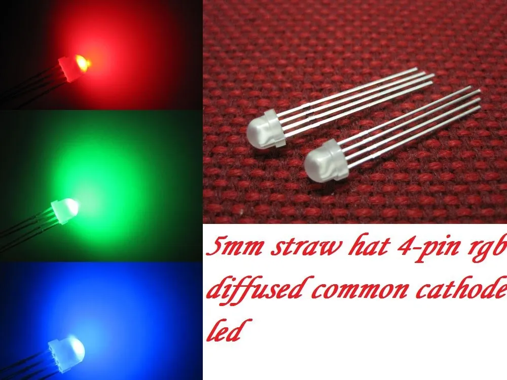 10pcs LED Diode Ø3mm Red Blue Green Yellow Diffused LEDs Lamp Emitting Light