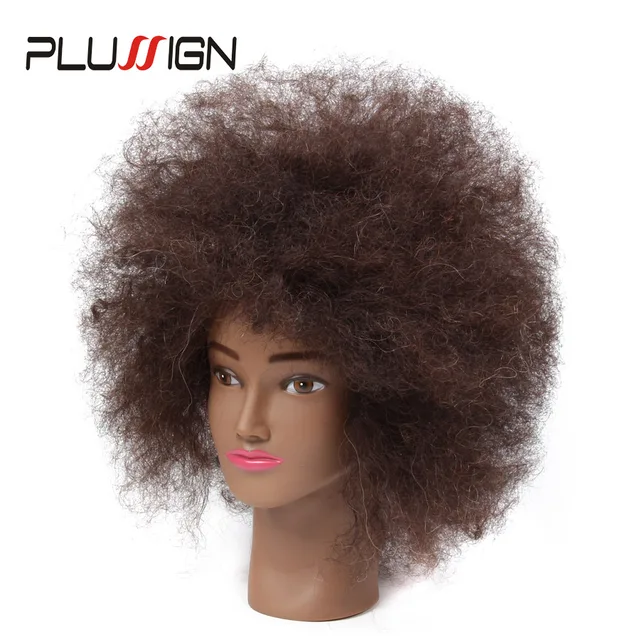 afro training mannequin head