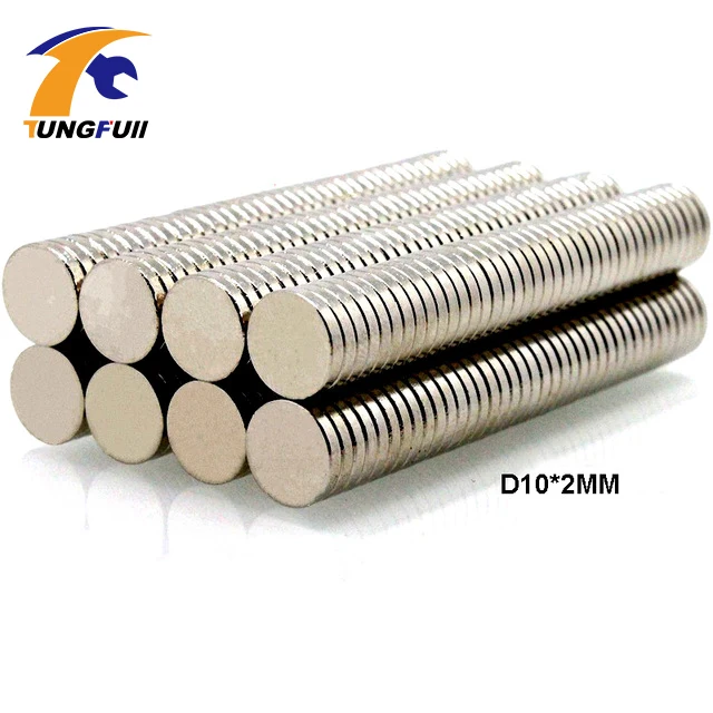 Buy 100pcs D10X2mm N35 Round Bulk NdFeB