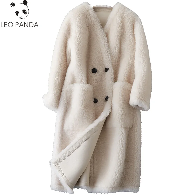 

Superior quality Wool Coat Women Clothes 2018 Winter Korean Real Fur Coat 100% Wool Jacket Sheep Shearling Fur Women Tops