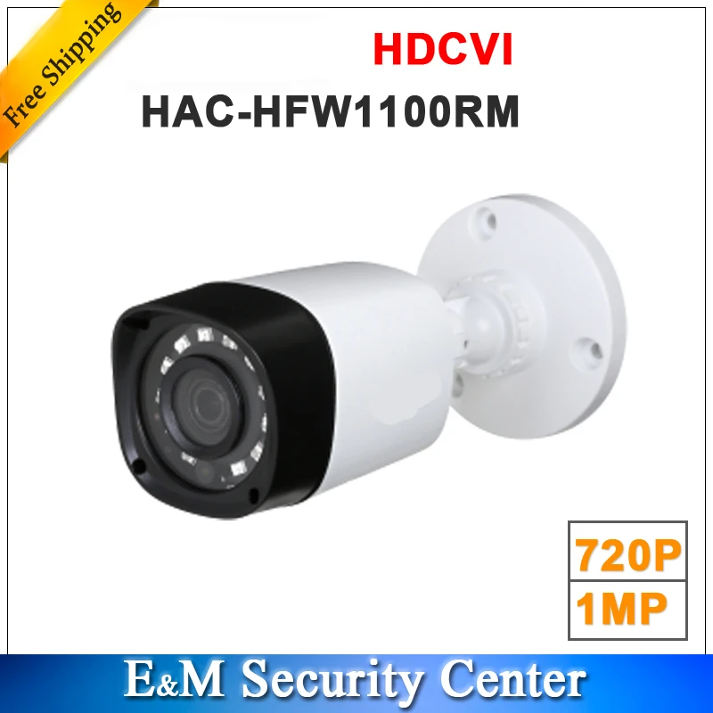 Оптовая продажа HAC-HFW1100RM 1MP HDCVI ИК Пуля Камера Smart IP67 720P HD CCTV Lite серии DH-HAC-HFW1100RM металлический корпус