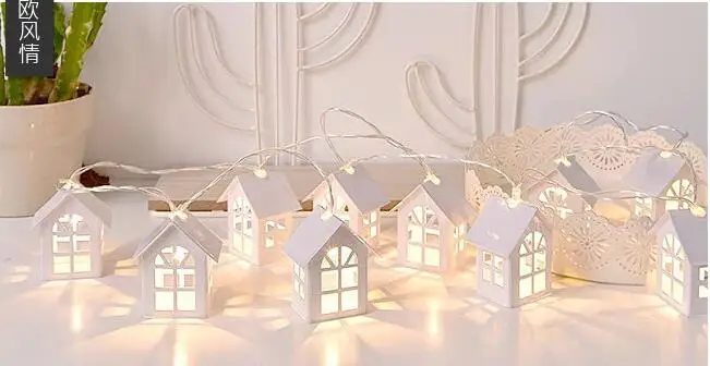 Holiday Lighting LED House String Fairy Lights Festoon Party Lights for Home Events Garden Party Xmas Wedding Decoration (1)