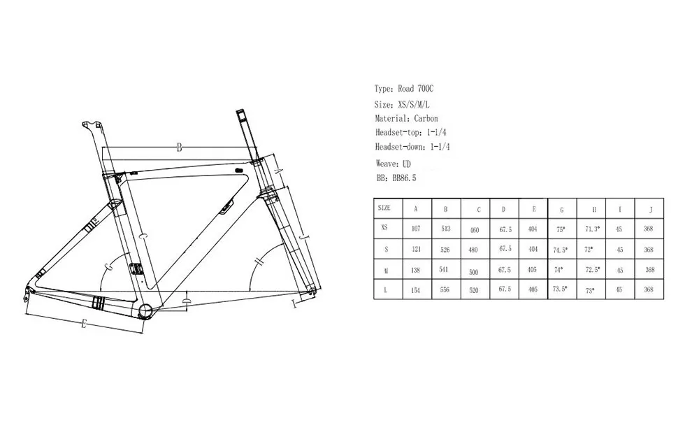 CRF36 FRAME Geometry