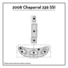 2008 ЧАПАРРАЛ 236 ССИ лодка Плавание платформы колодки 1/" 6 мм eva настилом из тика