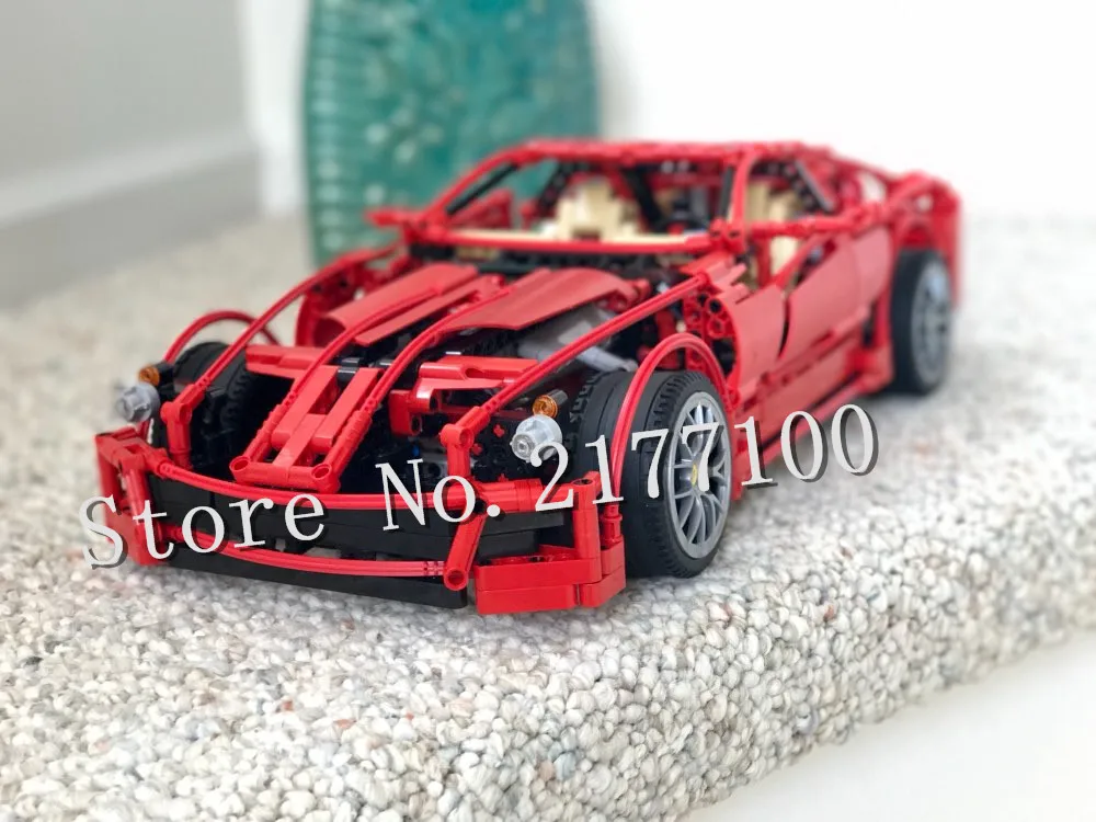 DECOOL 3333 Technic суперкар 599 GTB гоночный автомобиль серия 1:10 Детский конструктор