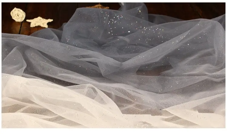 GLace 1 м/лот 8 цветов градиент звездный узор бронзовая сетка блестящая ткань дизайнерская креативная свадебное платье TX1142