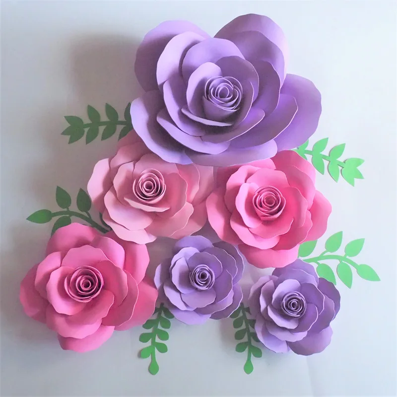 2018 Giant Foam Paper Flowers Backdrop 6pcs Leaves 6pcs For Wedding Event Outdoor Decor Artificial Handmade Crafts Mix Sizes Paper Flowers Foam Paper Flowersflower Flower Aliexpress