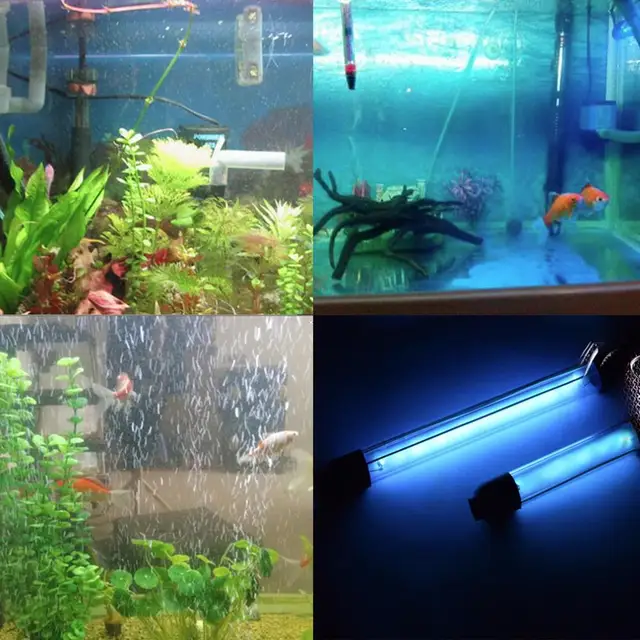 1pc15W 3.7M IP68 Waterproof Aquarium Fish Tank UV Light UV Sterilizer