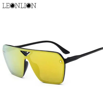 

LeonLion 2018 Big Frame Pilot Sunglasses Women Designer Luxury Man/Women Sun Glasses Classic Vintage Oculos De Sol Feminino