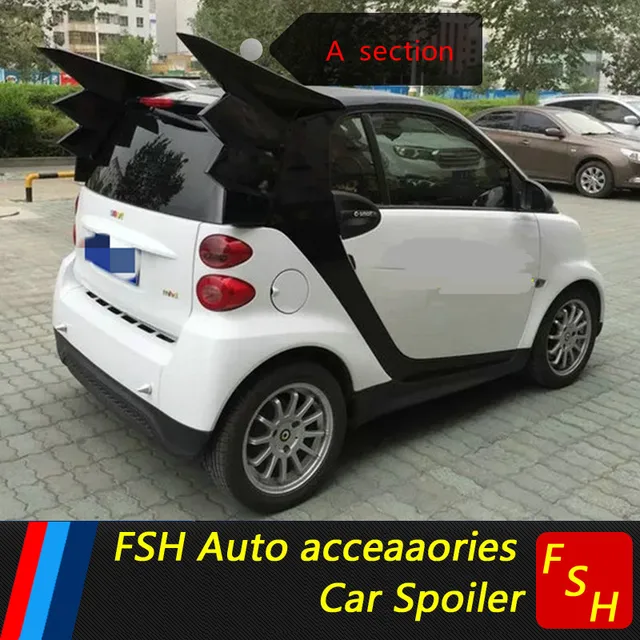 Aliexpress For Mercedes Benz Smart Abs Material Car Rear For Mercedes Benz Smart Abs Material Car Rear Wing Unpaint Color Spoiler Fortwo