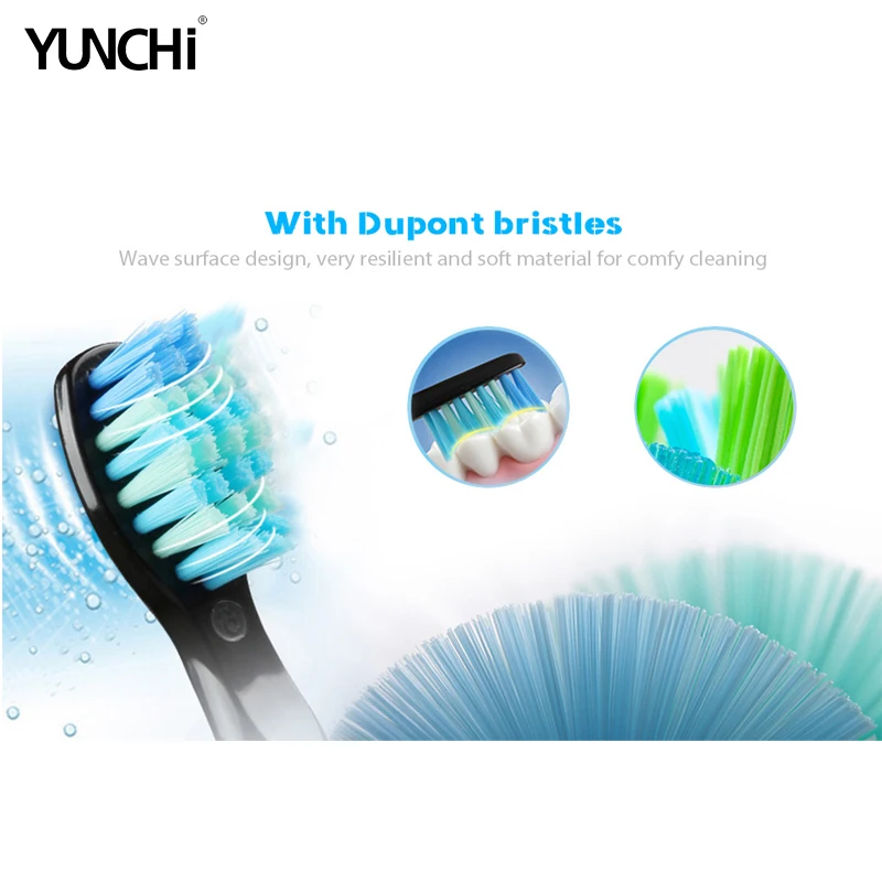Yunchi Electric Toothbrush Ultrasonic Brush Replaceable Brush Heads USB Rechargeable Whitening Teeth Brush Heads Toothbrush Box Yunchi Electric Toothbrush Ultrasonic Brush Replaceable Brush Heads USB Rechargeable Whitening Teeth Brush Heads Toothbrush Box