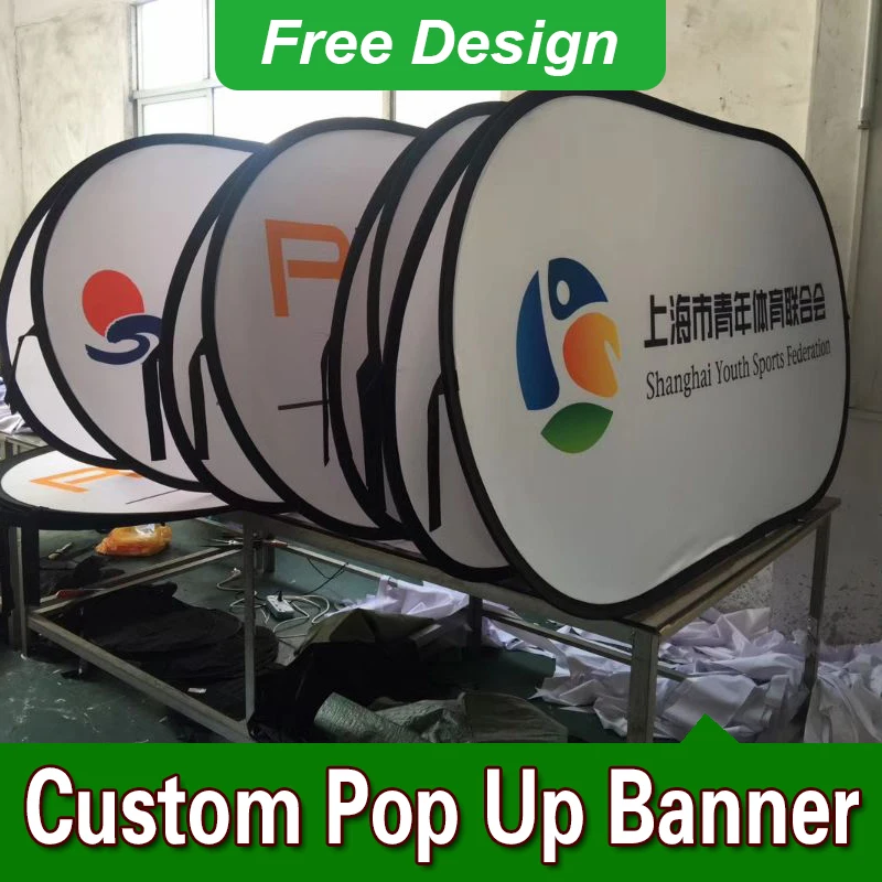 

Free Design Free Shipping Vertical Top Banner Frame Pop Up Advertising Signs Outdoor Banner Frames