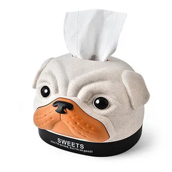 

Cartoon Doggy Creative Tissue Box Paper Towel Box Bobby Tissue Box Cover Holder Kitchen Storage Organization Home Decoration
