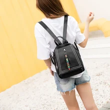 A1738 Модные Винтажные из искусственной кожи Рюкзаки для женщин Bookbag дешевые женские рюкзак школа женский Девочек Bagpack