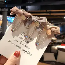 Элегантный Бант, металлические стразы, заколка для волос, женские клипсы, заколки с кристаллами, заколки для волос в форме капли, шпильки, аксессуары для волос, заколки