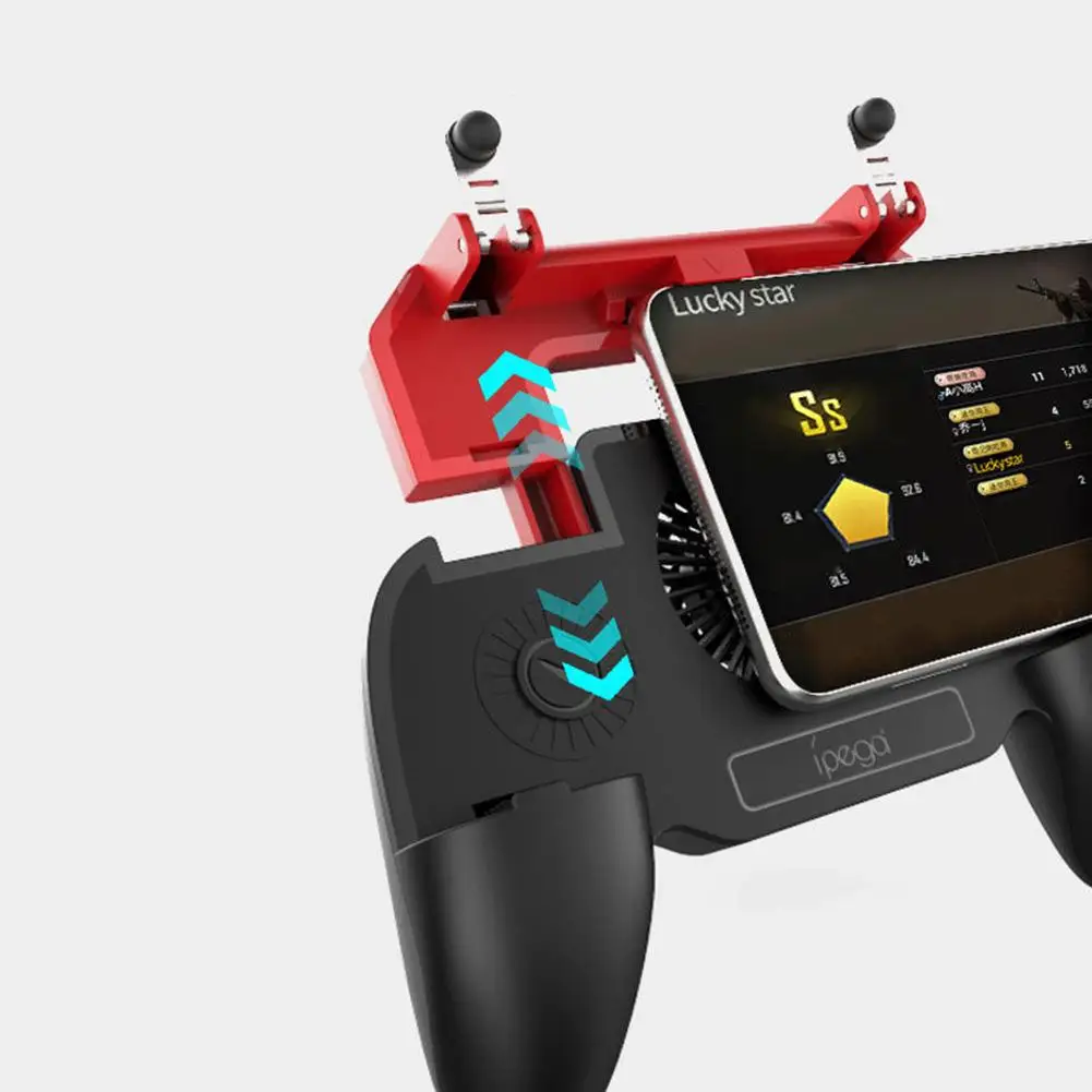 Pubg Controller Gamepad Pubg Mobile Trigger L1R1 Shooter Joystick Game Pad Phone Holder Cooler Fan With 2000 MAh Power Bank