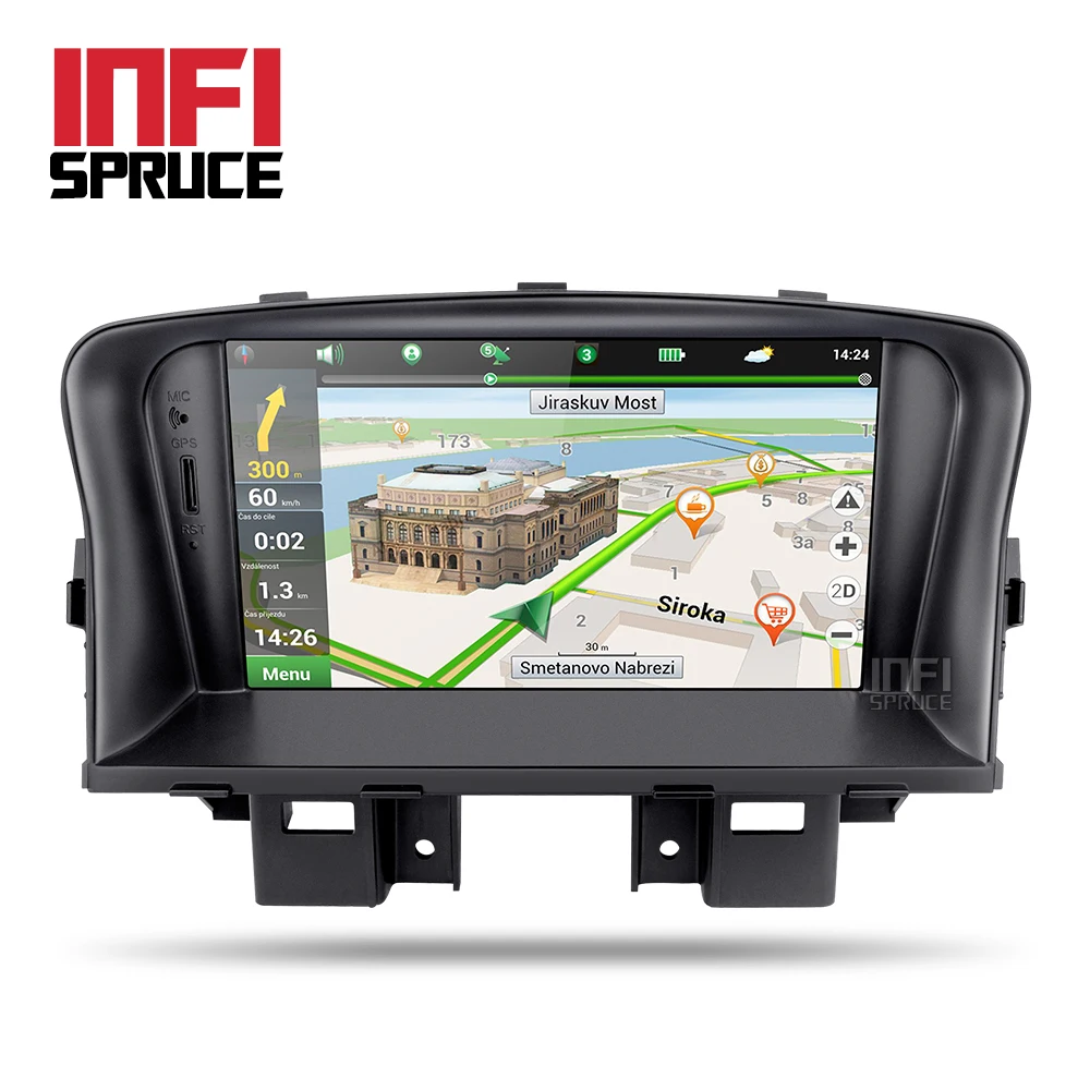 Discount Car dvd player GPS for Chevrolet Cruze 2008-2012 with GPS Navigation Radio 2 din car stereo Android 8.1 2G+32G wifi media player 5