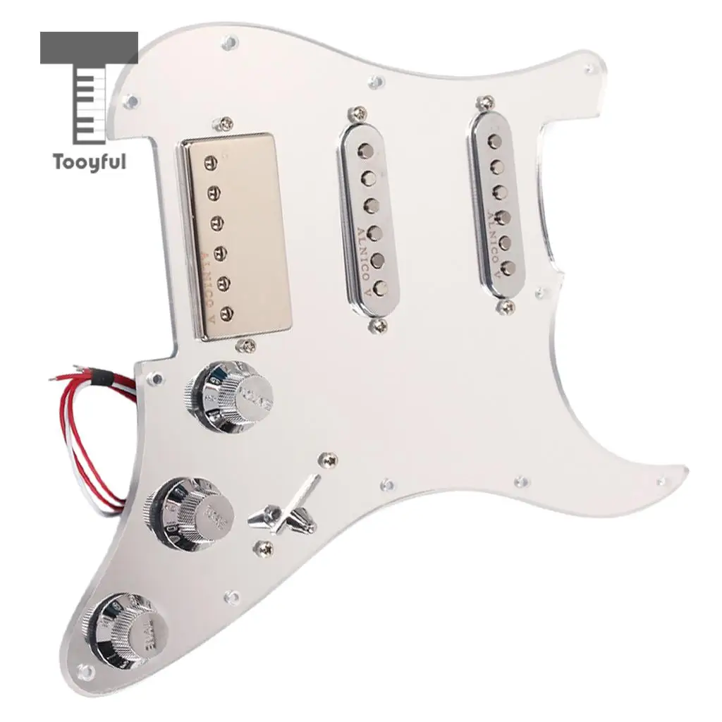 Tooyful SSH загружен Prewired Pickguard набор хамбакеров для Strat ST электрогитары