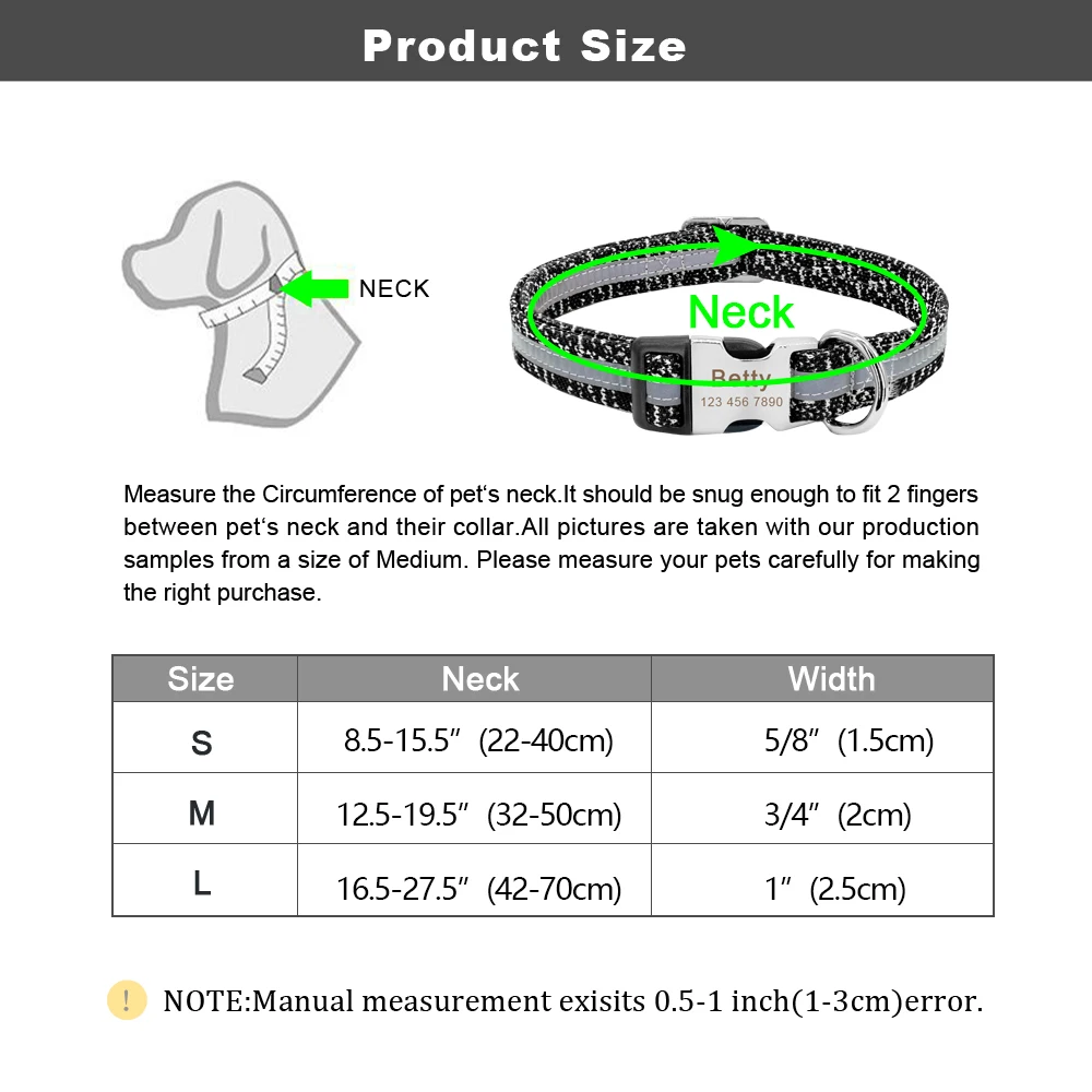 Personalized Reflective Dog Collar #6