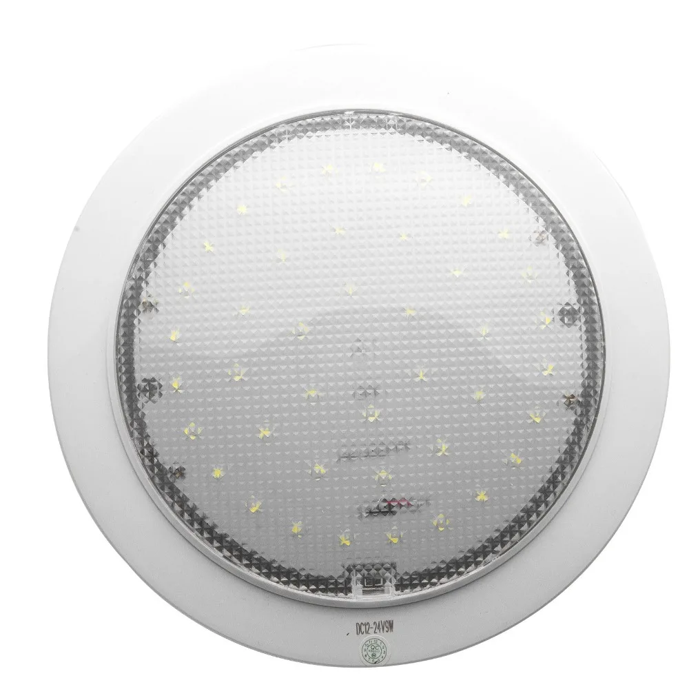 Luz de Led 9w para Panquecas Caravana Cabine Interior Teto Domo Luz Branca 12v rv 8 High Quality Automóveis e motos