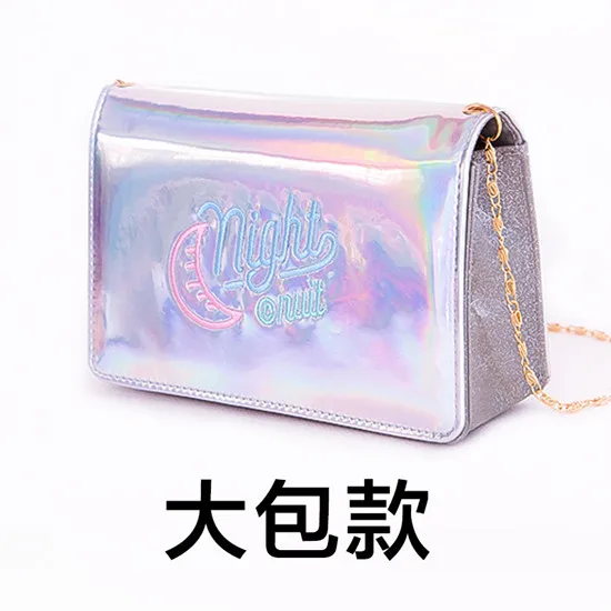 Женский кошелек в Корейском стиле, кошелек с клапаном, сумка-мессенджер, модный кошелек для монет в виде Луны и ночи, карман для мобильного телефона, сумка для девочек-подростков - Цвет: silver