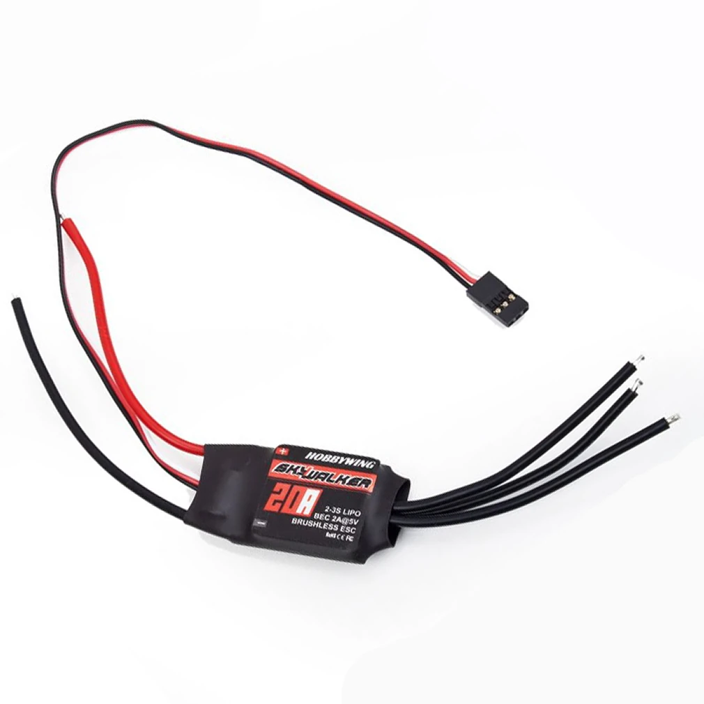 1 шт. Hobbywing Skywalker 20A 30A 40A 50A 60A 80A ESC контроллер скорости с UBEC для радиоуправляемых FPV