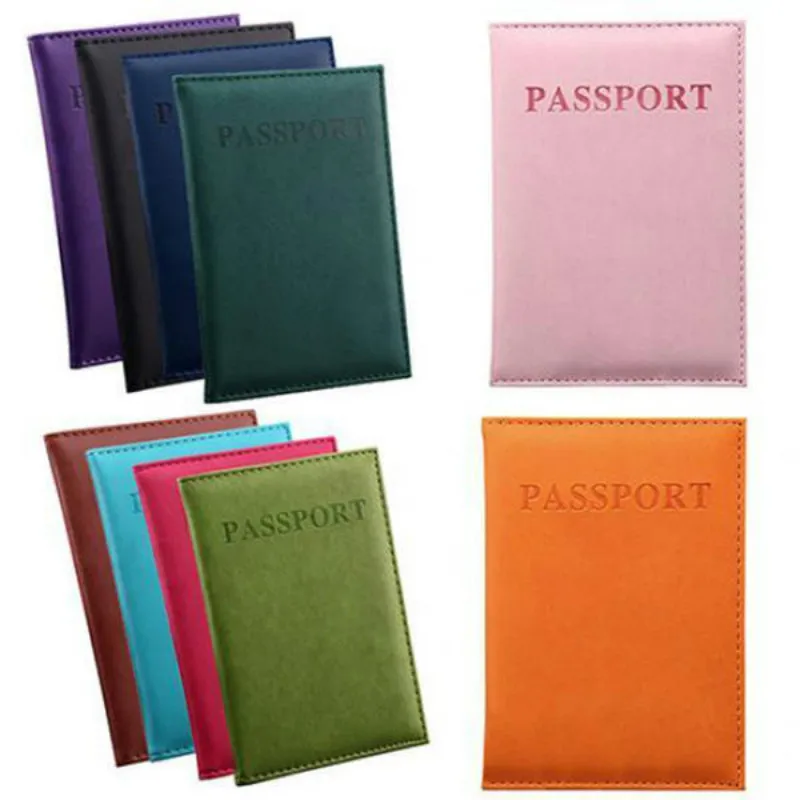 Держатель для карт многоцветная модная посылка Обложка для паспорта искусственная кожа удерживающий зажим