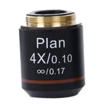 4X план бесконечности ахроматический объектив 4 раза образовательная лаборатория школа Олимп биомикроскоп Биологический микроскоп 20,2 мм