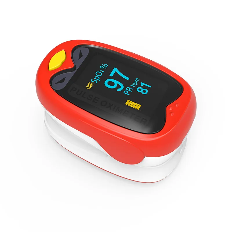Rechargeable Child Finger Pulse Oximeter SpO2 Blood Oxygen PR Saturation Meter Pediatric baby Neonatal Infant kids saturimetro