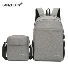 Men Casual Travel Backpacks Large Capacity USB Backpacks School Bags for Teenagers Multi functional Anti theft