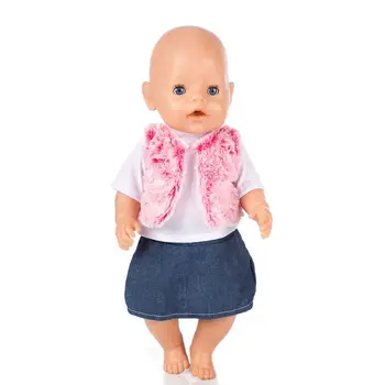 

New Doll Suit For 43cm Baby Doll Doll Reborn Baby Clothes 17inch Doll Accessories