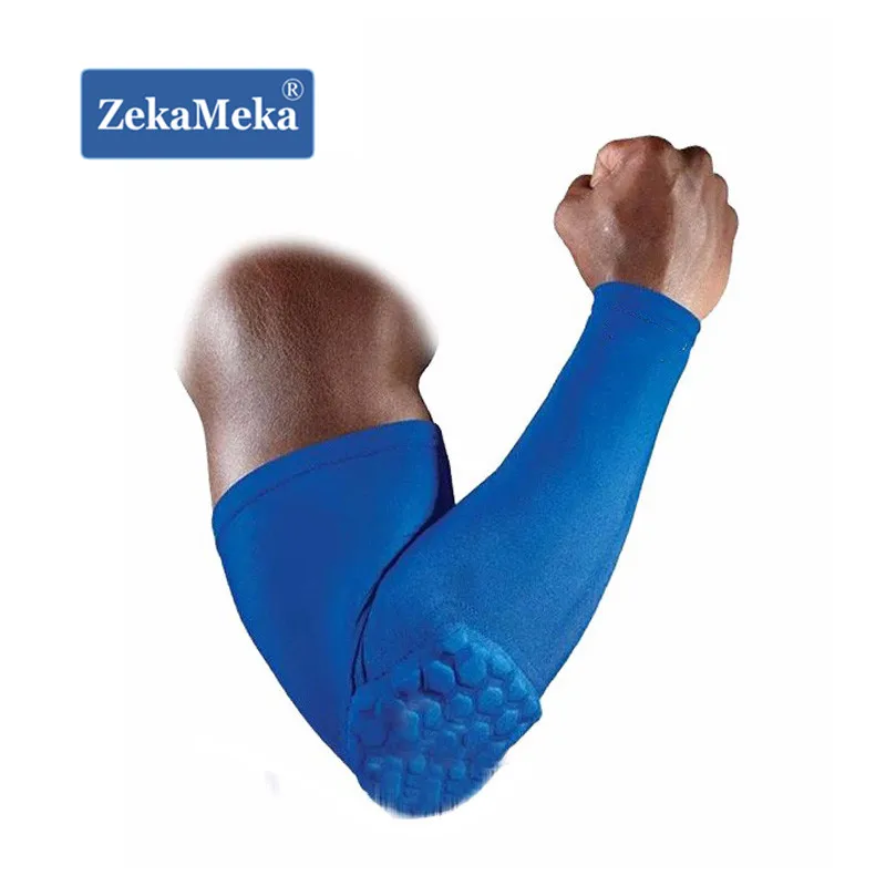 ZekaMeka العسل شارة الكوع منصات الركبة كرة السلة كم كرة السلة الكرة الطائرة الرياضة السلامة واقية ضمادة مرنة الشريط