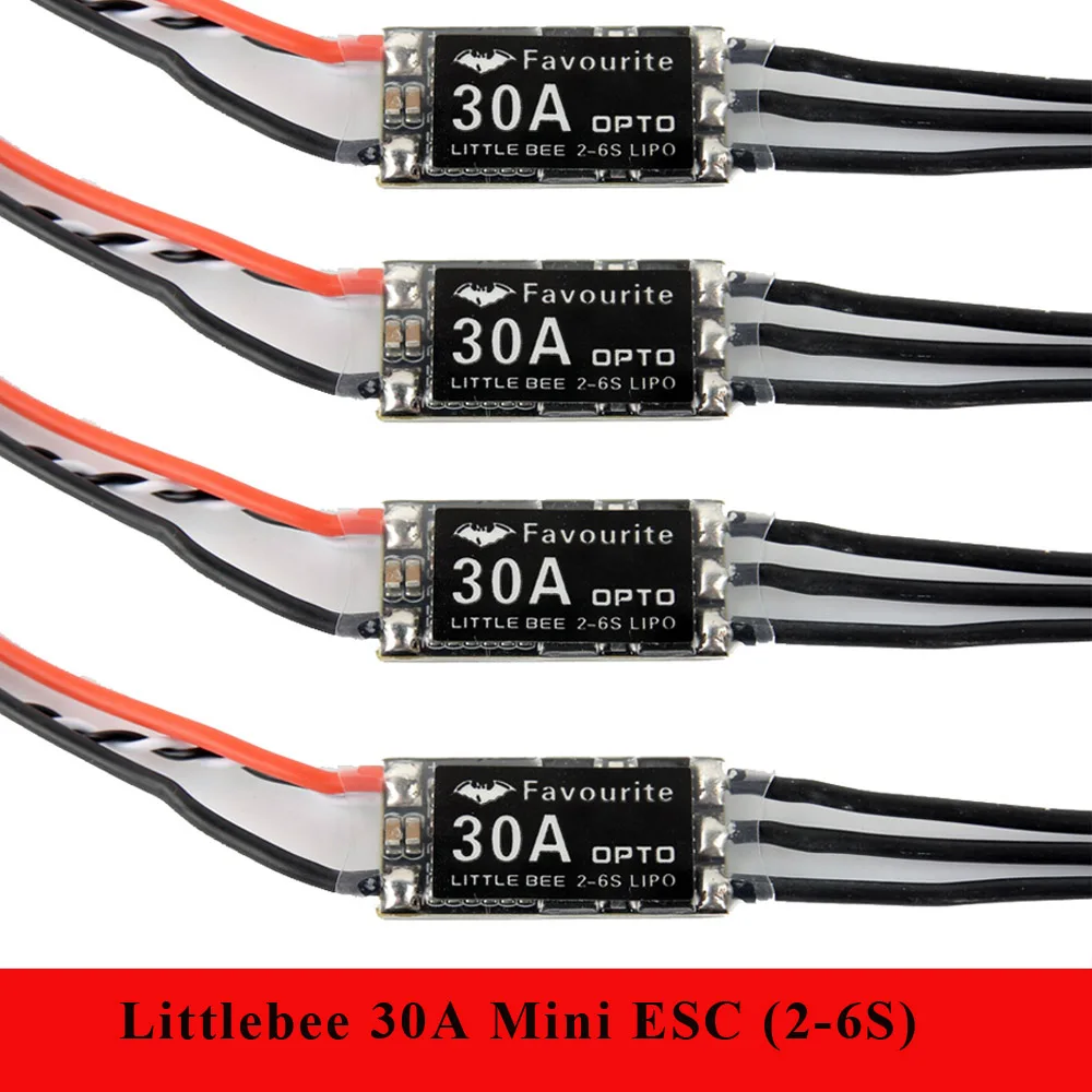 

4pcs Favourite Little Bee littlebee 30a ESC (2-6S) OPTO for Multirotor 350/450/550/680 frame quadcopter compatible EMAX RS2205