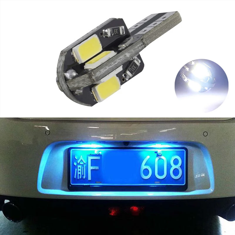 

1X T10 W5W License Number Plate Light LED Bulbs Lamp For Nissan Juke Micra III (K12) Micra IV (K13) Note (E11)